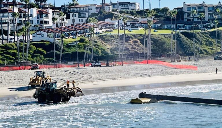 Preparing for the Beach Restoration project in San Clemente, 2023
